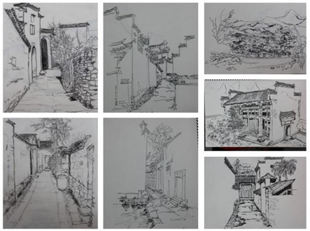 城乡规划专业学生皖南写生作品 城乡规划专业学生皖南写生作品